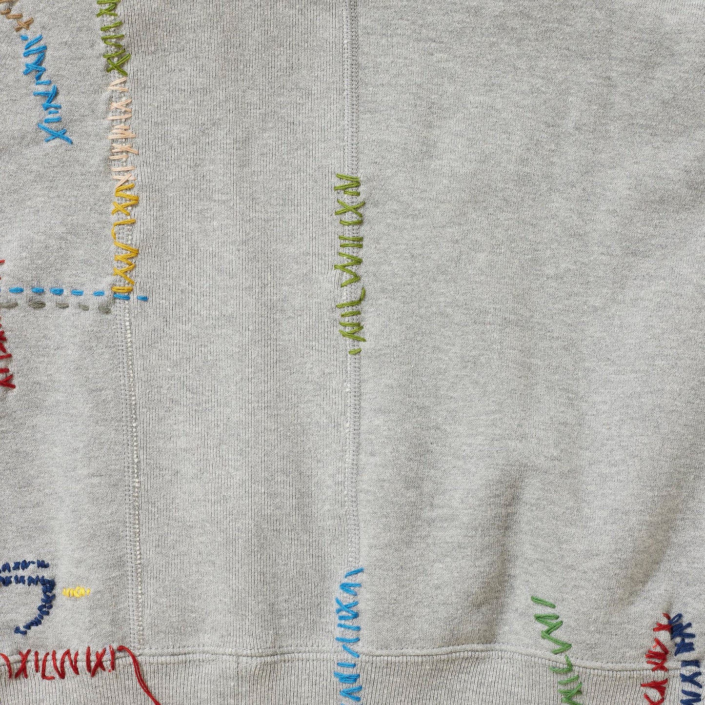 [x LOOPWHEELER] Cluttered Sashiko Sweatshirt