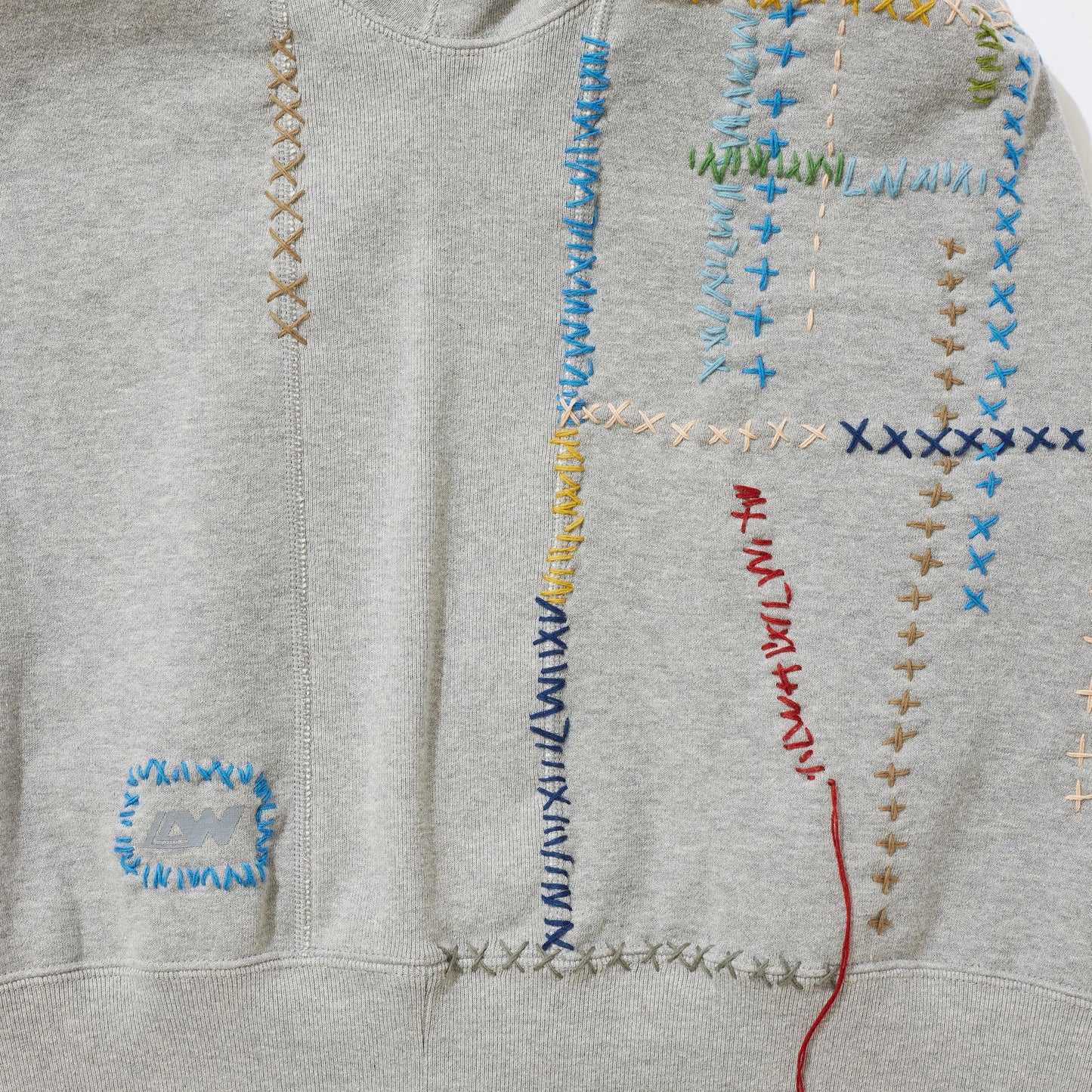 [x LOOPWHEELER] Cluttered Sashiko Sweatshirt