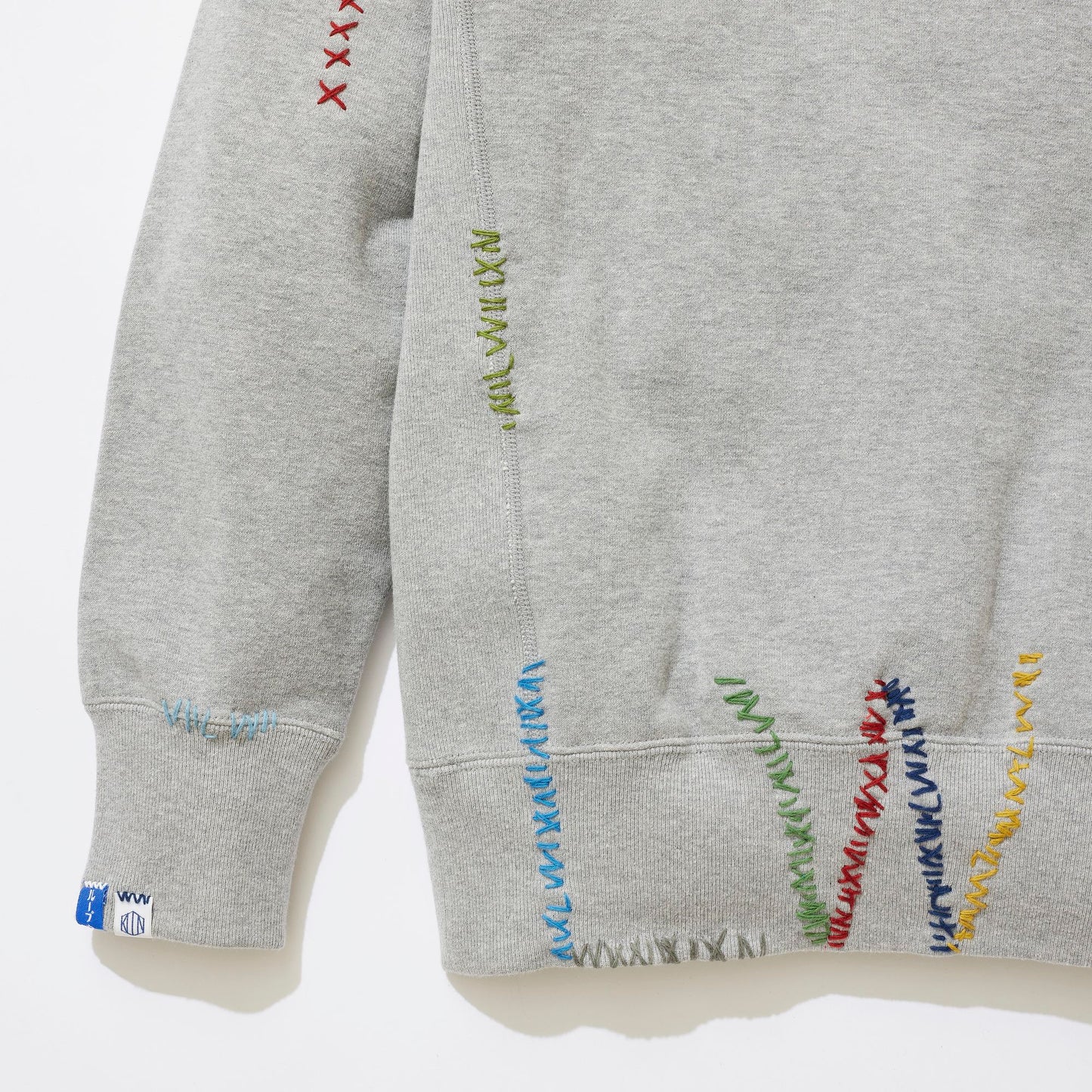 [x LOOPWHEELER] Cluttered Sashiko Sweatshirt