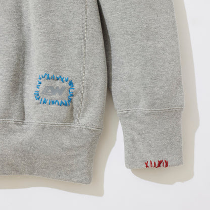 [x LOOPWHEELER] Cluttered Sashiko Sweatshirt