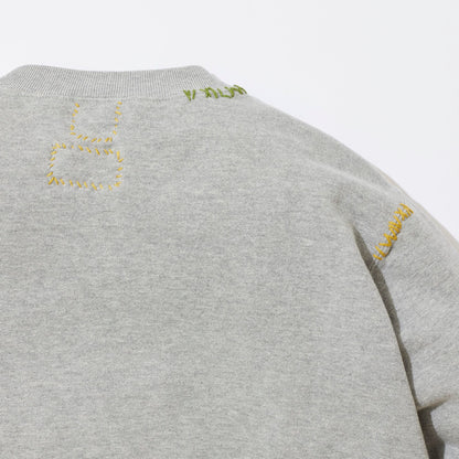 [x LOOPWHEELER] Cluttered Sashiko Sweatshirt