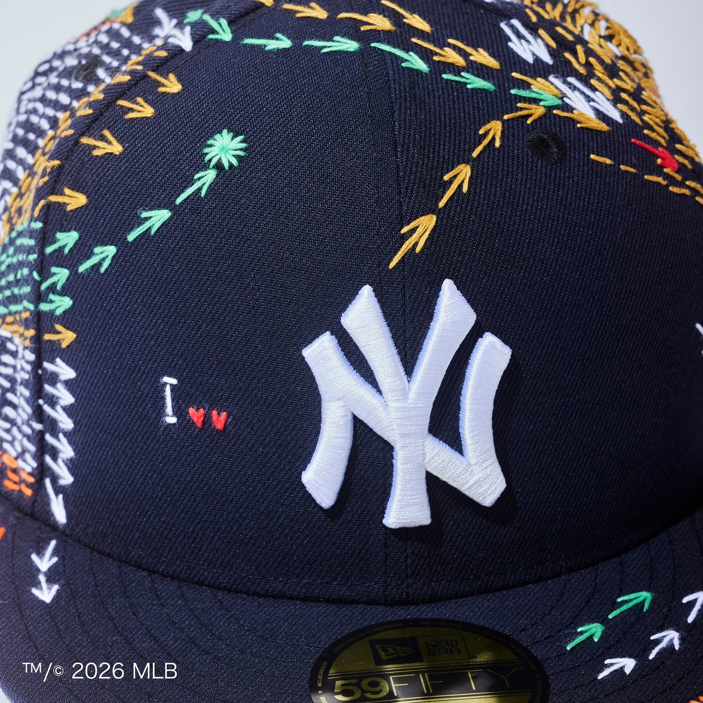 [x New Era_NY] Sashiko baseball Cap