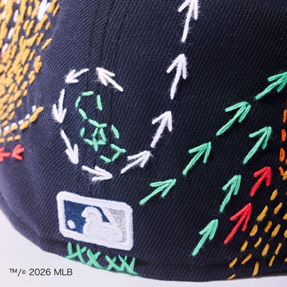 [x New Era_NY] Sashiko baseball Cap