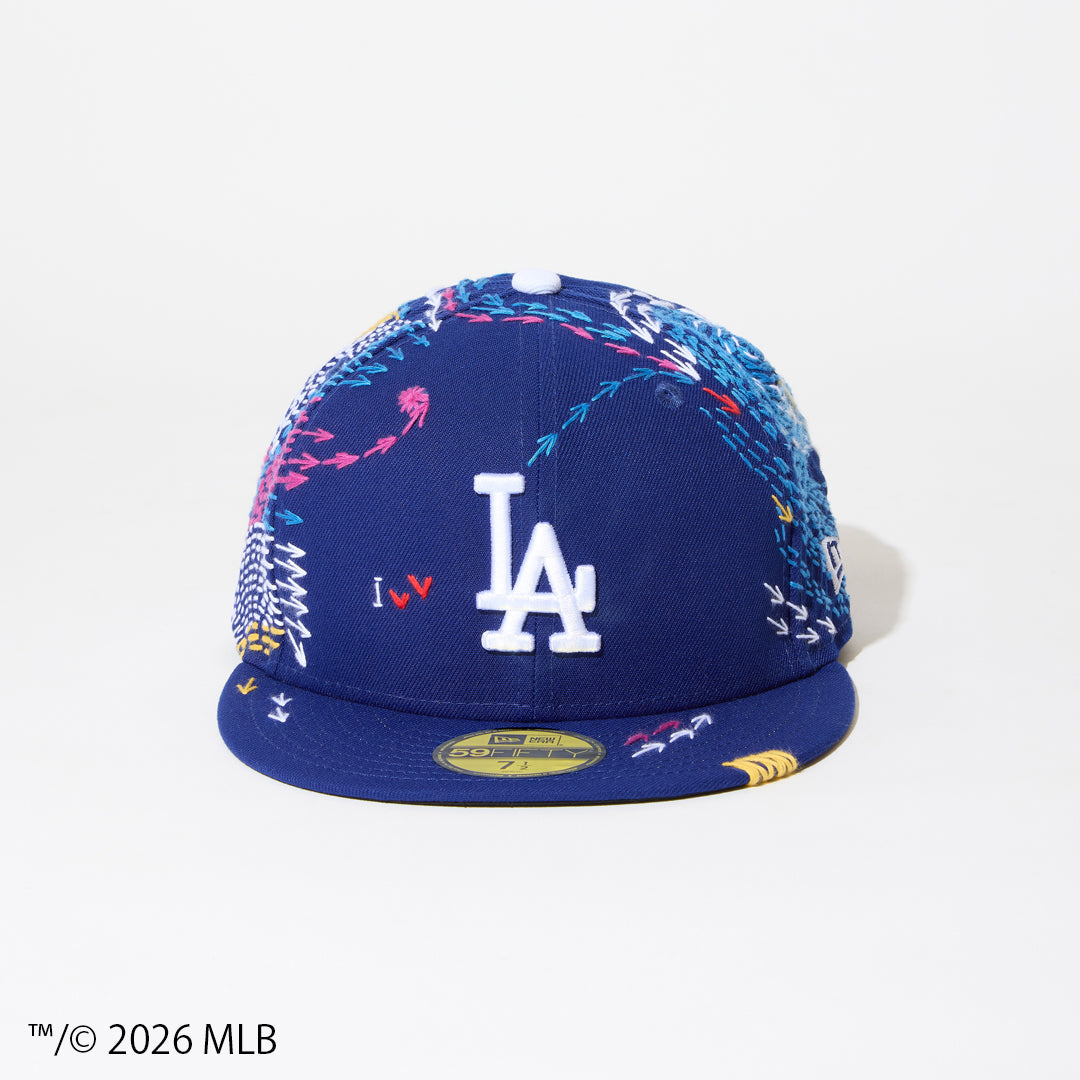 [x New Era_LA 59FIFTY] Sashiko baseball Cap