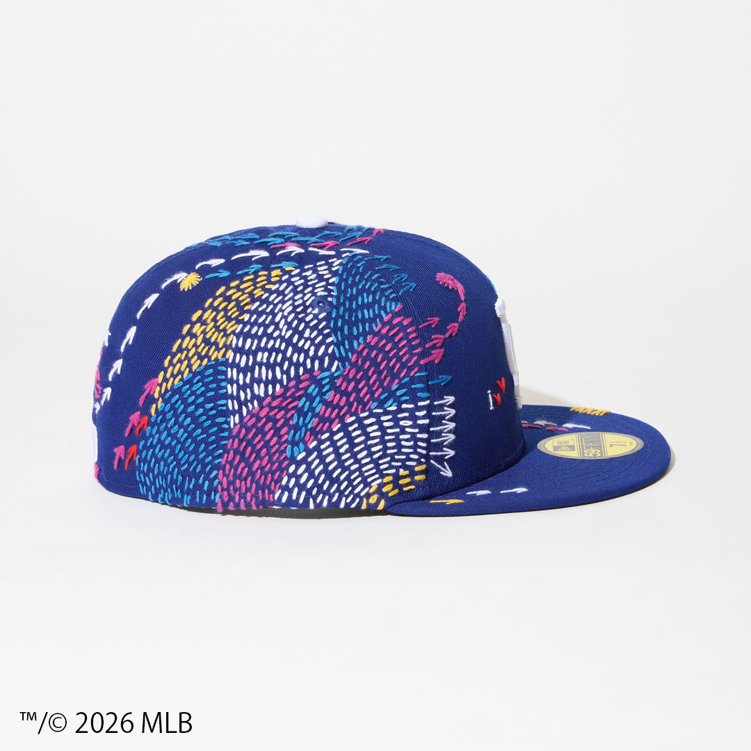 [x New Era_LA 59FIFTY] Sashiko baseball Cap