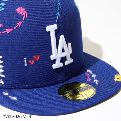 [x New Era_LA 59FIFTY] Sashiko baseball Cap