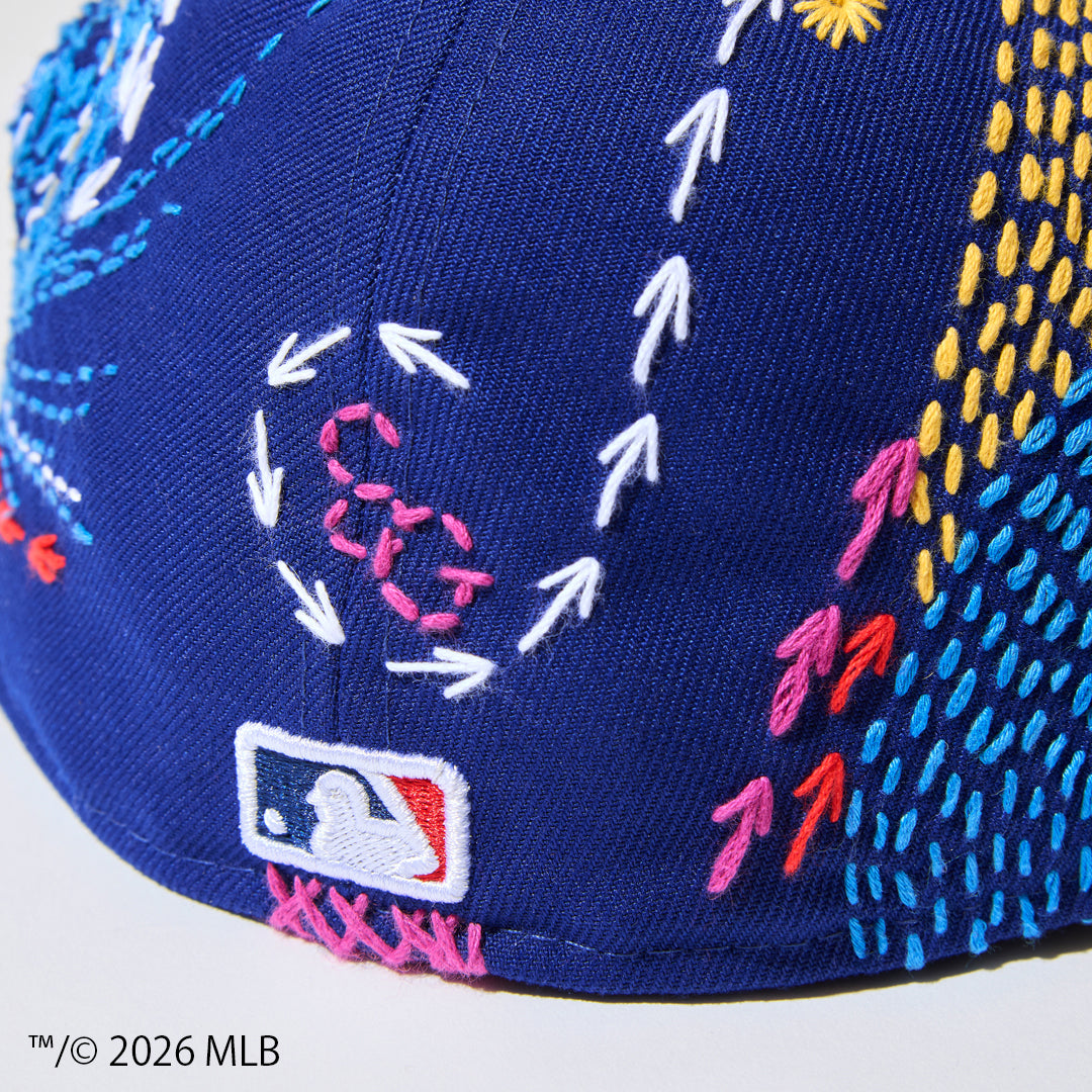 [x New Era_LA 59FIFTY] Sashiko baseball Cap