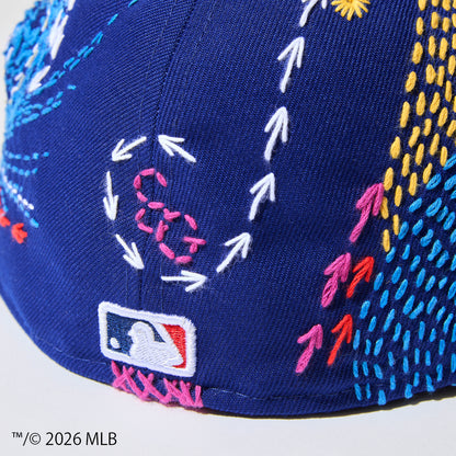 [x New Era_LA 59FIFTY] Sashiko baseball Cap