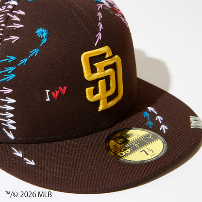 [x New Era_SD 59FIFTY] Sashiko baseball Cap