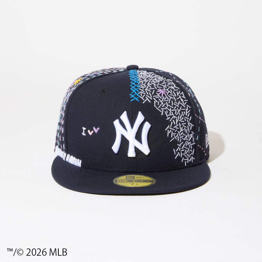 [x New Era_NY 59FIFTY] Sashiko baseball Cap