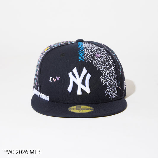 [x New Era_NY 59FIFTY] Sashiko baseball Cap