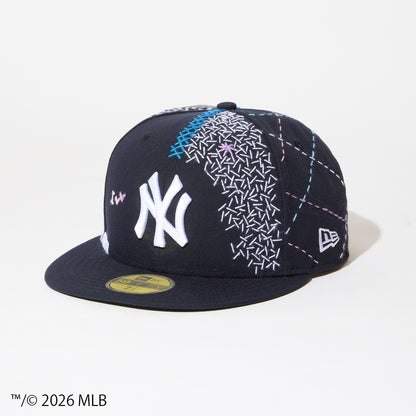 [x New Era_NY 59FIFTY] Sashiko baseball Cap