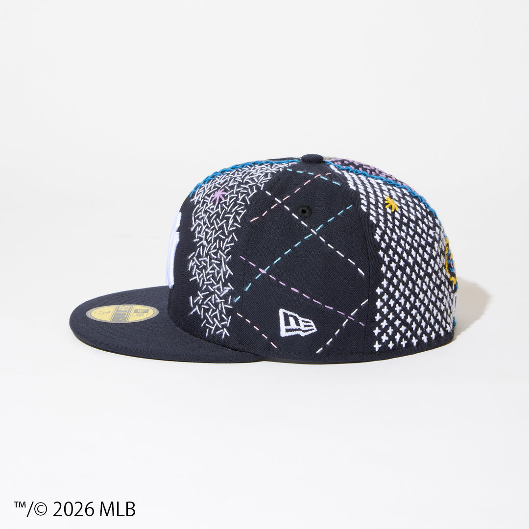 [x New Era_NY 59FIFTY] Sashiko baseball Cap