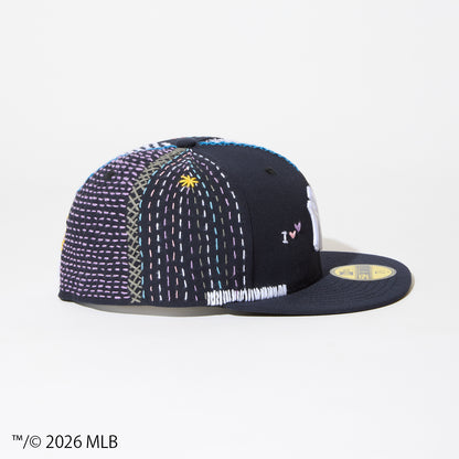 [x New Era_NY 59FIFTY] Sashiko baseball Cap