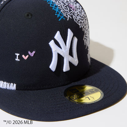[x New Era_NY 59FIFTY] Sashiko baseball Cap
