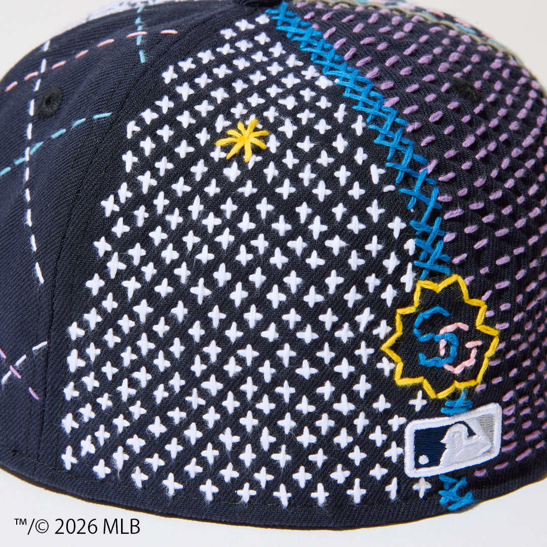 [x New Era_NY 59FIFTY] Sashiko baseball Cap