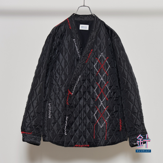 Kimono Collar Sashiko Quilted Shirket