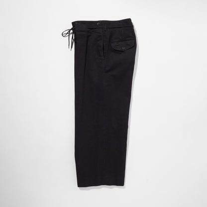 Black Denim Hakama Trousers
