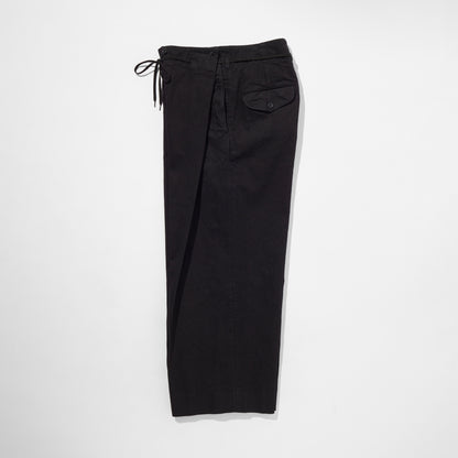 Black Denim Hakama Trousers