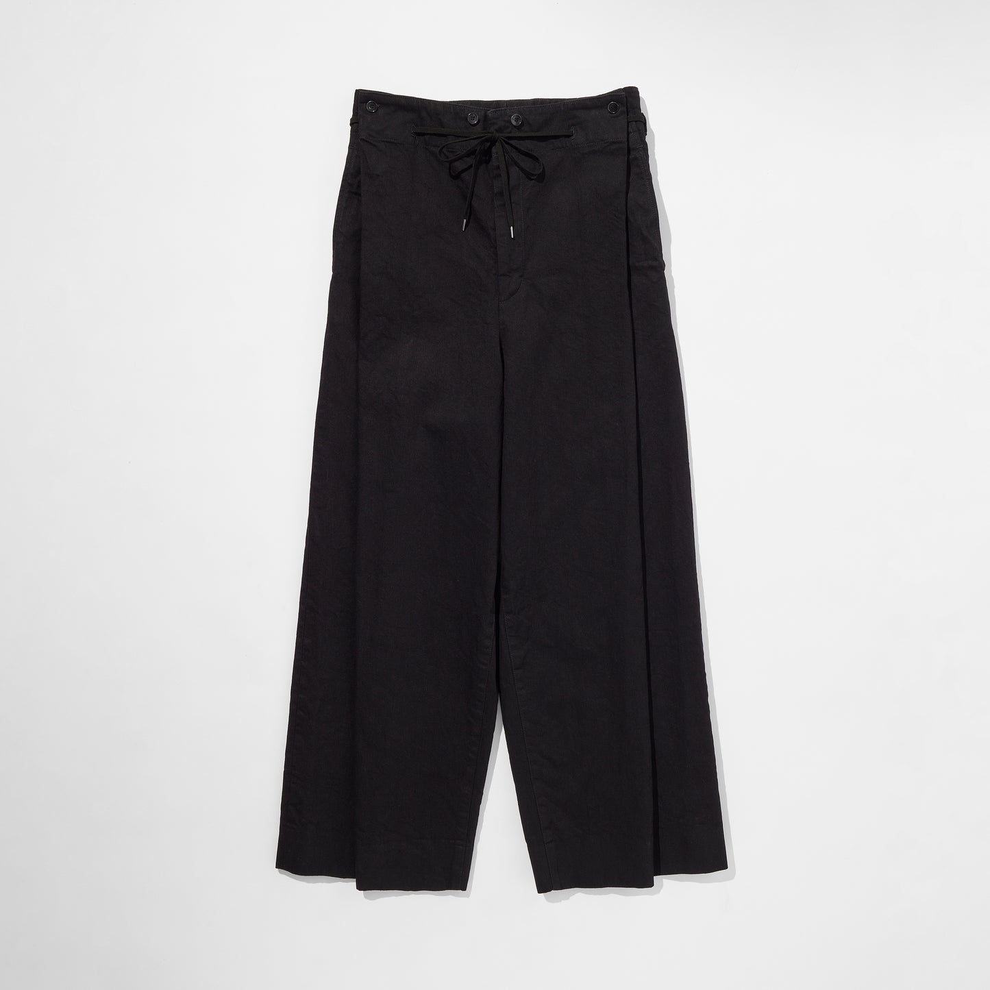 Black Denim Hakama Trousers
