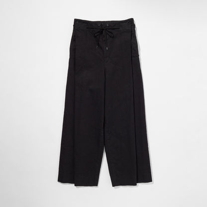 Black Denim Hakama Trousers