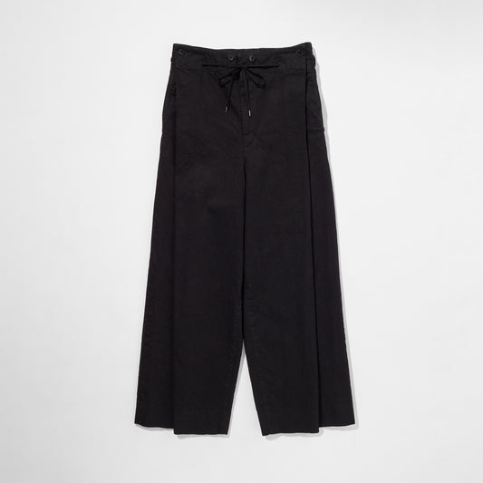 Black Denim Hakama Trousers