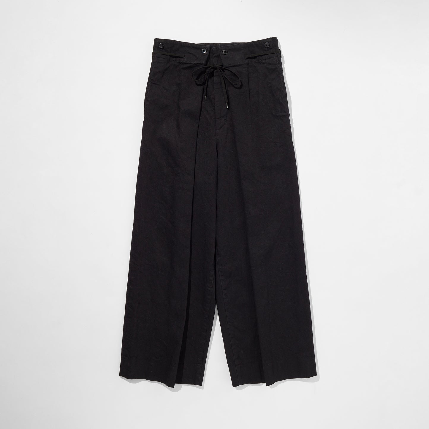 Black Denim Hakama Trousers