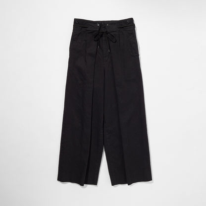 Black Denim Hakama Trousers