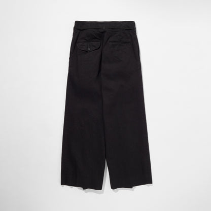 Black Denim Hakama Trousers