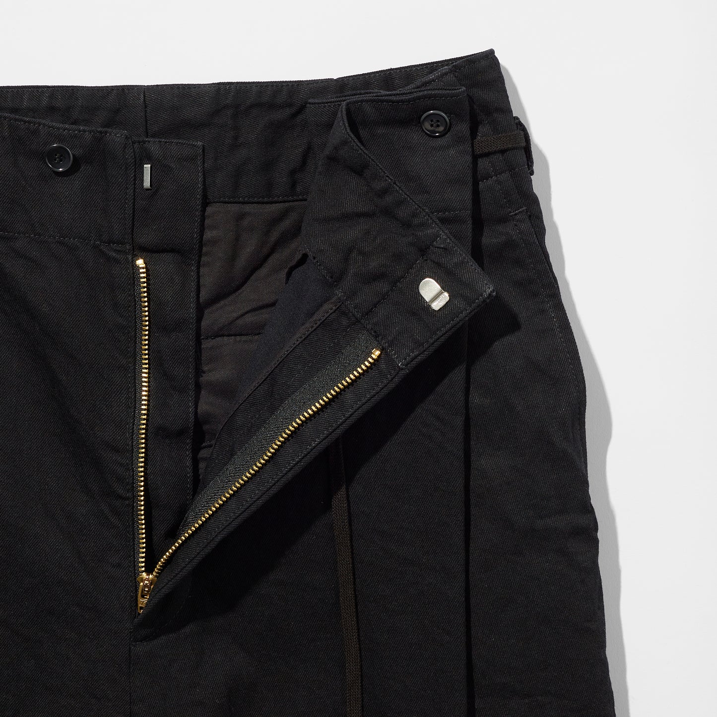 Black Denim Hakama Trousers