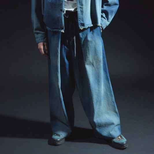 Denim Hakama Trousers (Bleached)