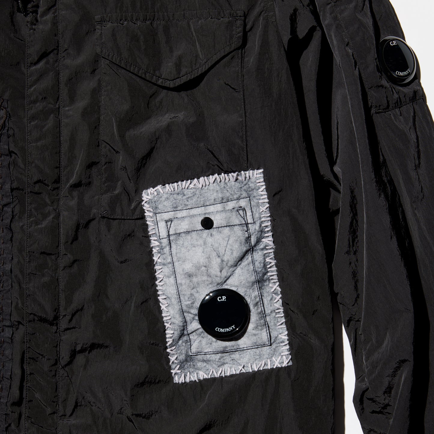 [C.P. COMPANY by SASHIKO GALS] Lens Button Overshirt "Sashiko"