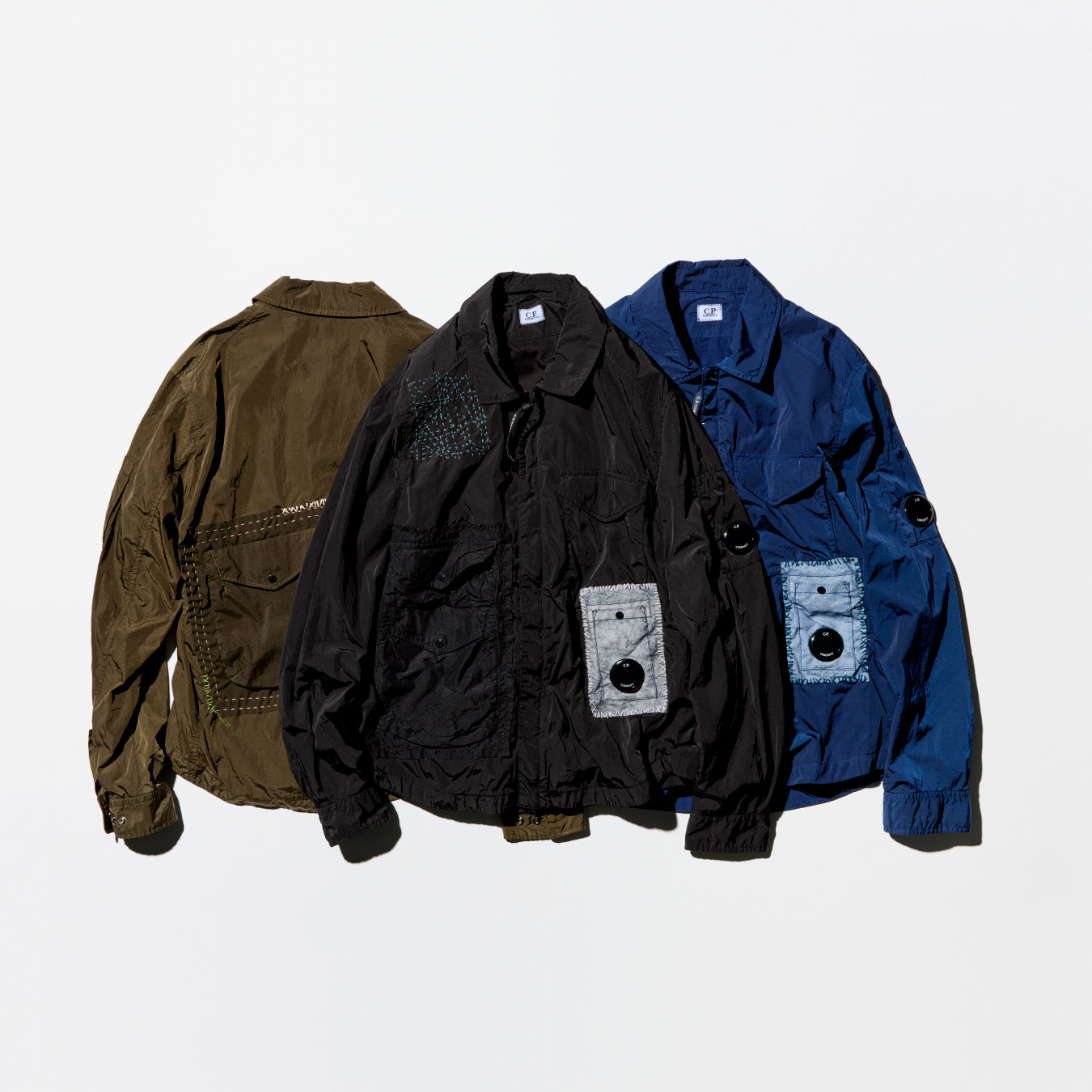 [C.P. COMPANY by SASHIKO GALS] Lens Button Overshirt "Sashiko"