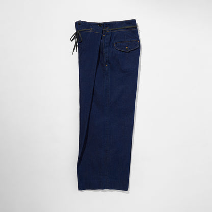 Indigo Denim Hakama Trousers