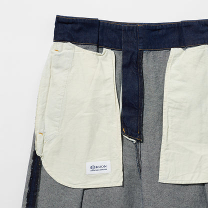 Indigo Denim Hakama Trousers