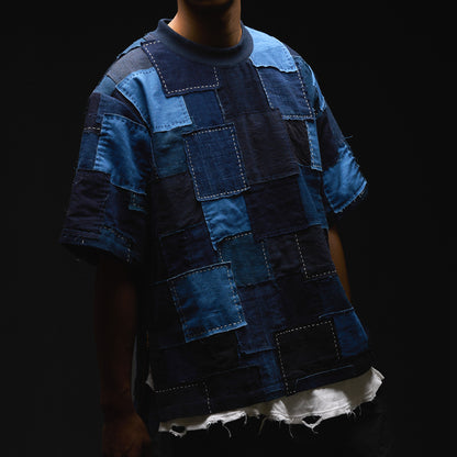Vintage Boro Patchwork Pullover Shirt
