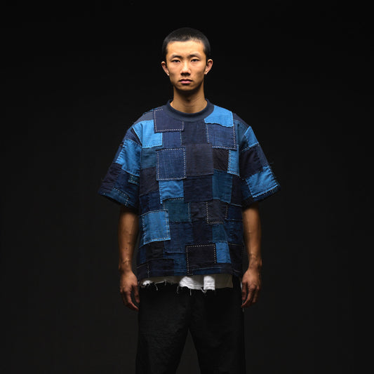 Vintage Boro Patchwork Pullover Shirt