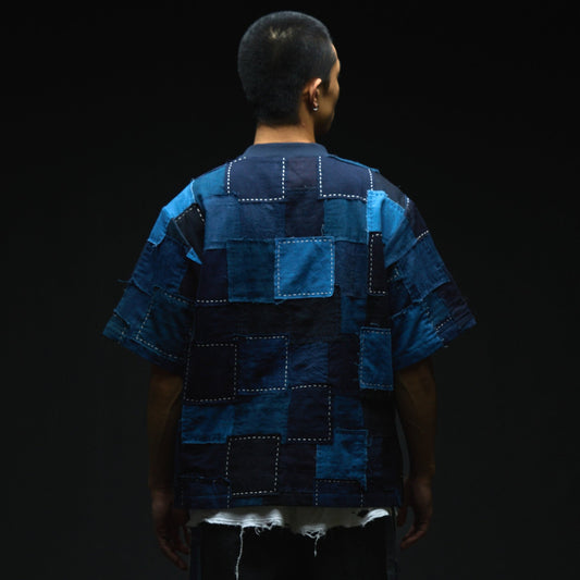 Vintage Boro Patchwork Pullover Shirt