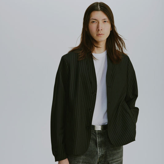 Reversible Kimono Collar Blazer