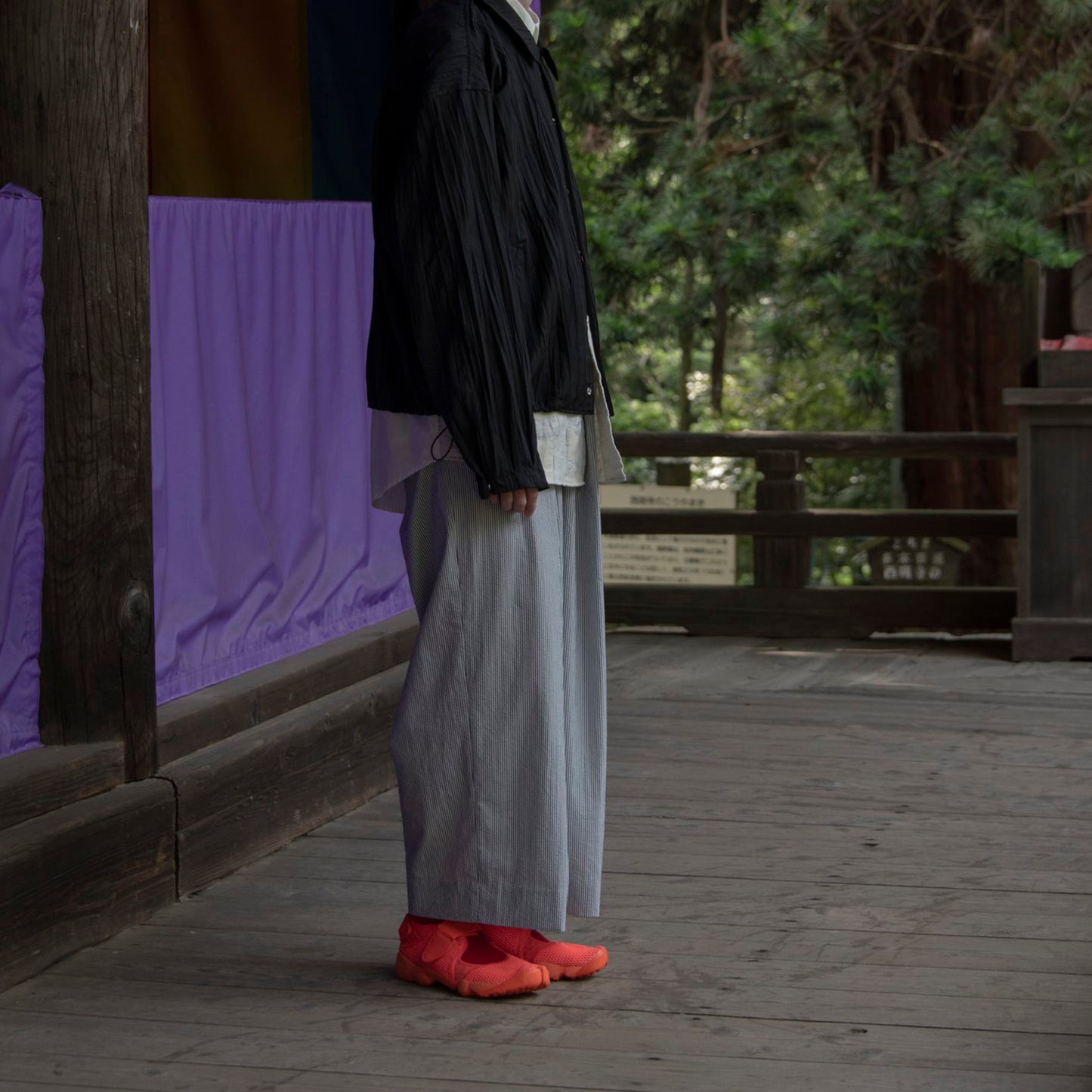 Seersucker Hakama Trousers