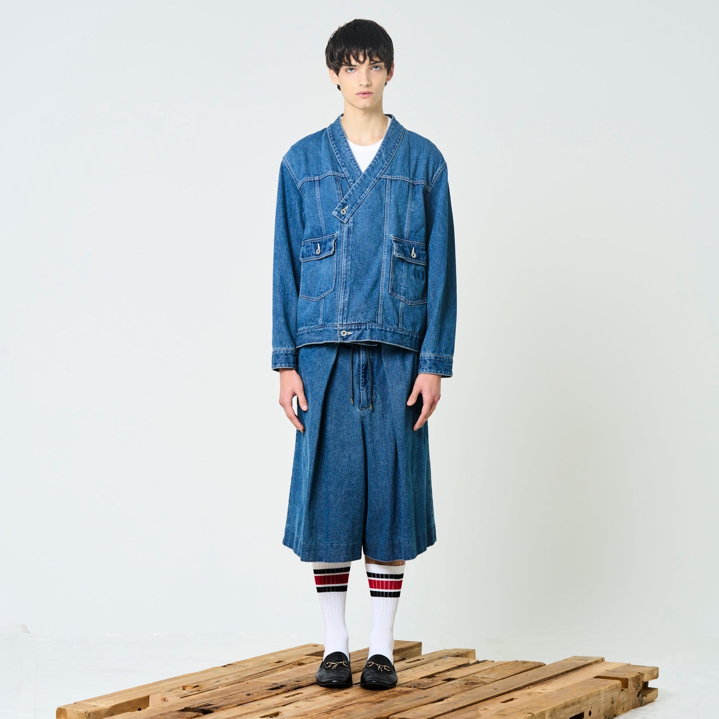Kimono Trucker Jacket -Denim-