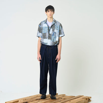 Floral Patchwork Camp Collar Shirt