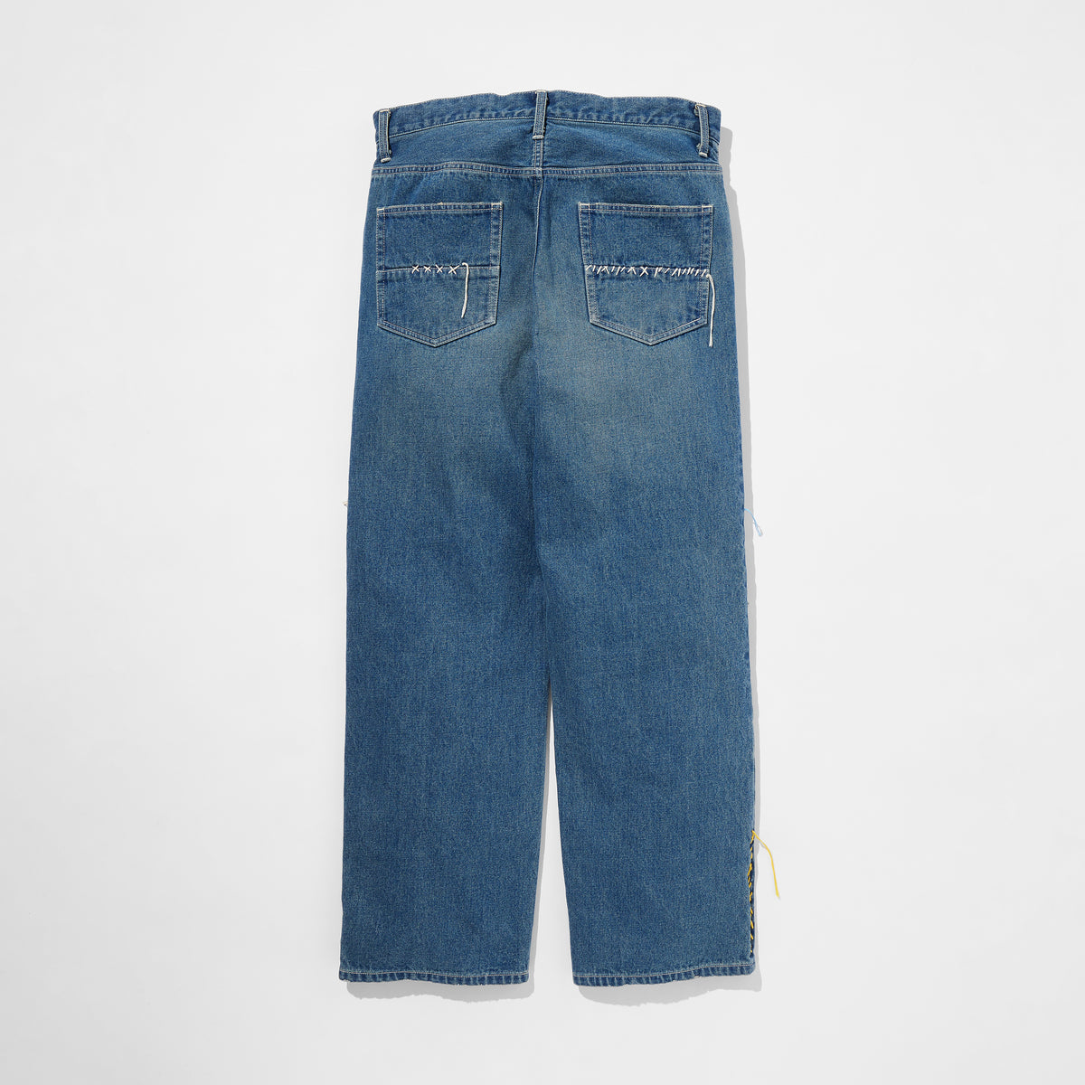 Sashiko Mended Indigo Denim Trousers
