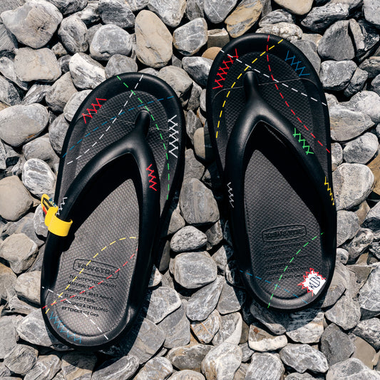 TAW&TOE x by SG "Zerovity OG" flip flops