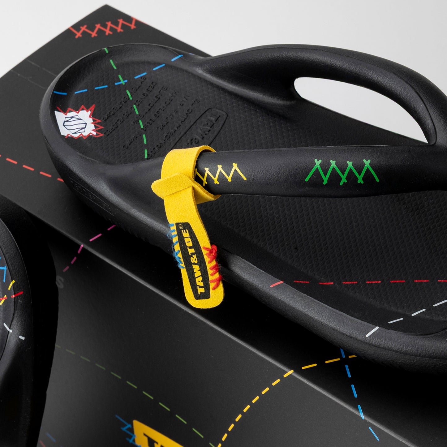 TAW&TOE x by SG "Zerovity OG" flip flops