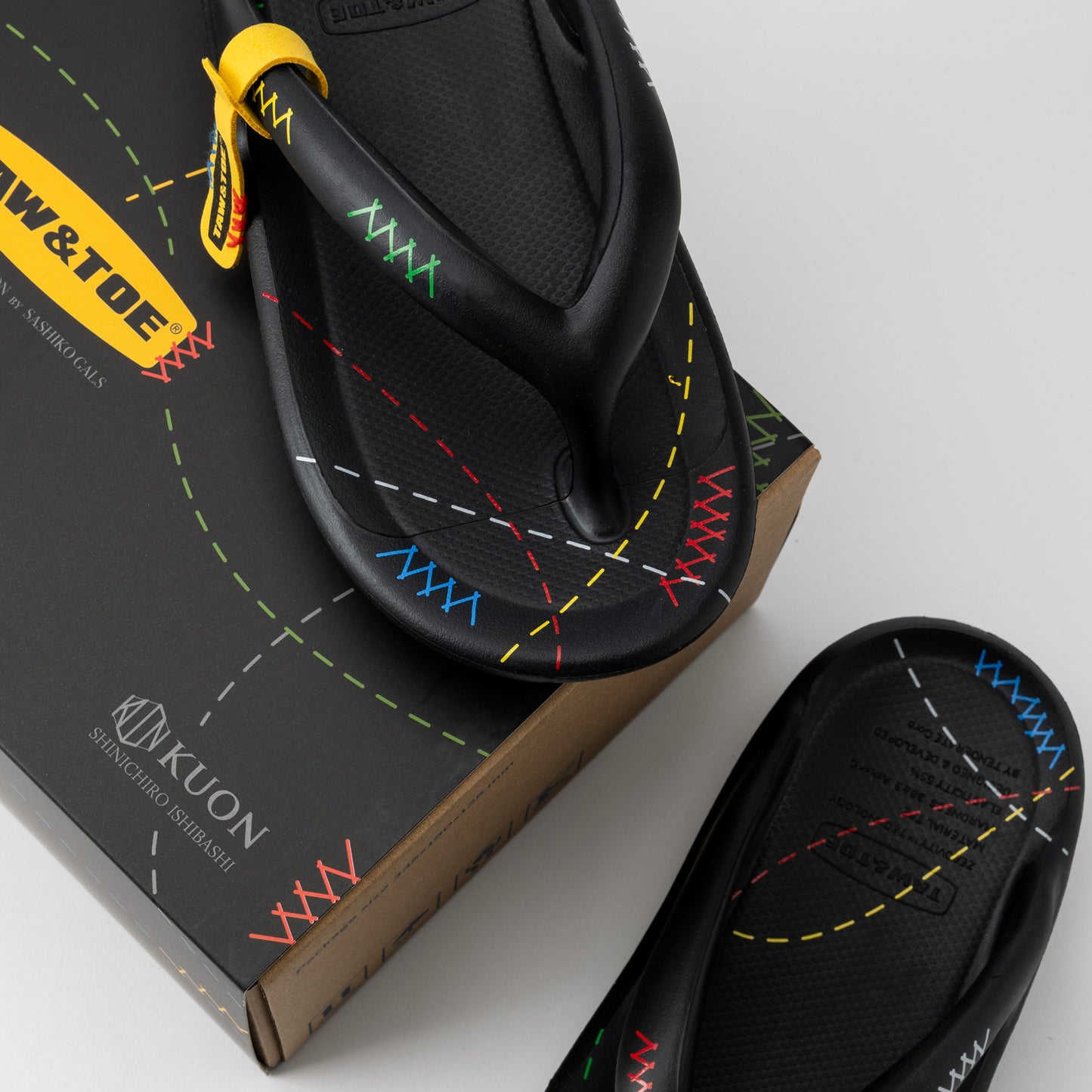 TAW&TOE x by SG "Zerovity OG" flip flops