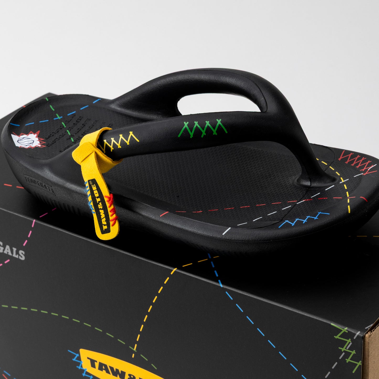 TAW&TOE x by SG "Zerovity OG" flip flops