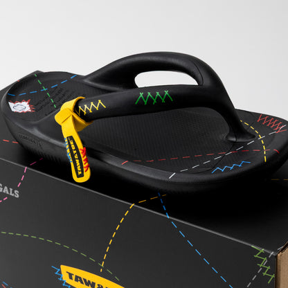 TAW&TOE x by SG "Zerovity OG" flip flops