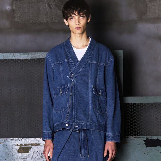 Kimono Trucker Jacket -Denim-