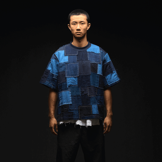 Vintage Boro Patchwork Pullover Shirt